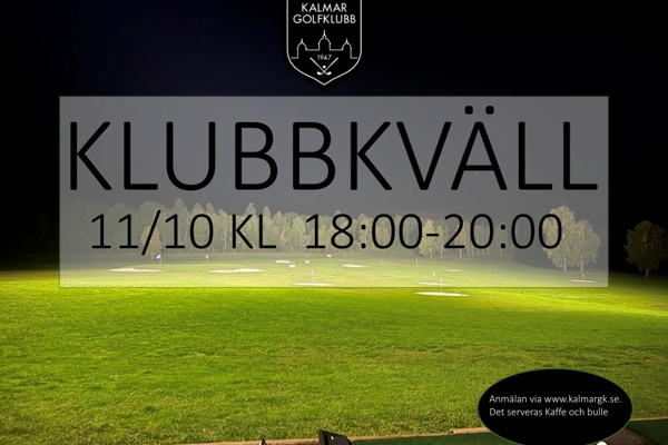 Klubbkväll 11 oktober
